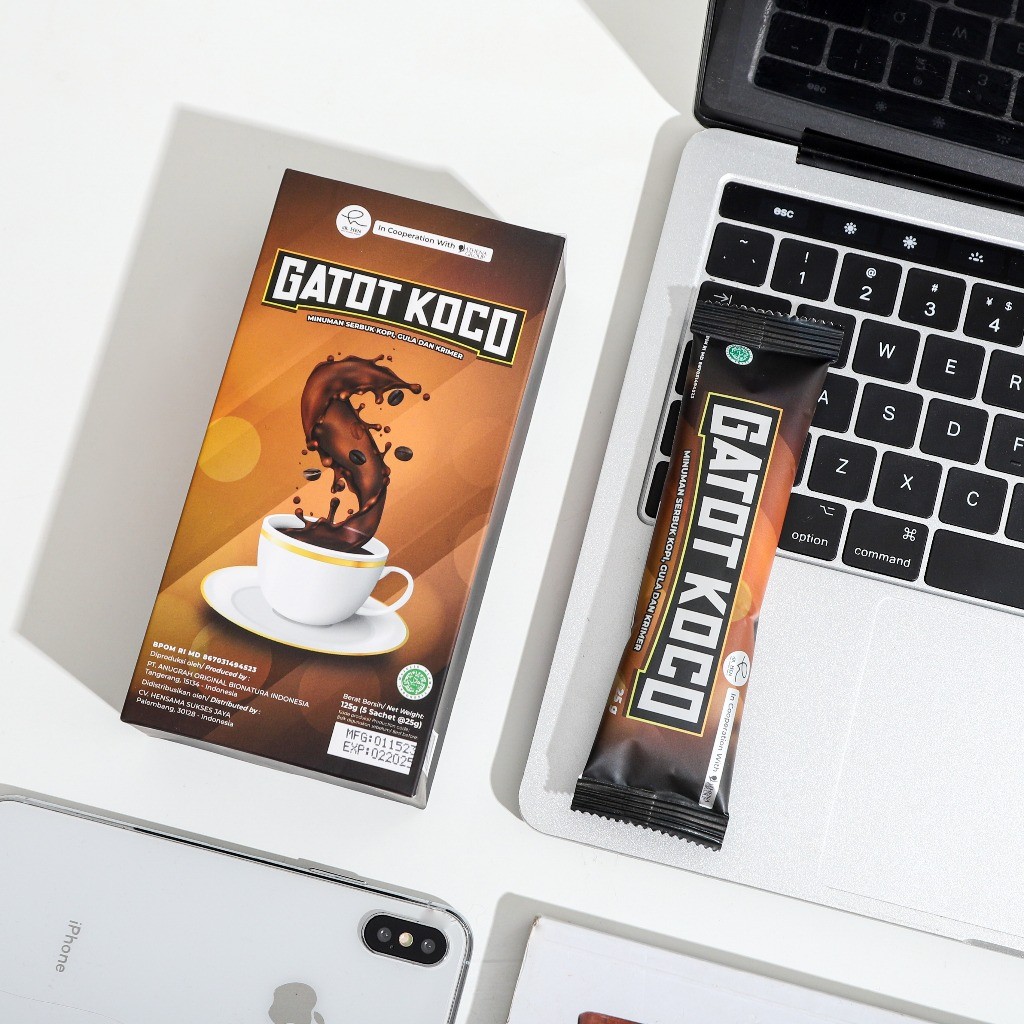 Kopi Gatot Koco 1 Box 5 Sachet Minuman Serbuk Gatot Kaca By dr Richard Lee PRIVASI AMAN