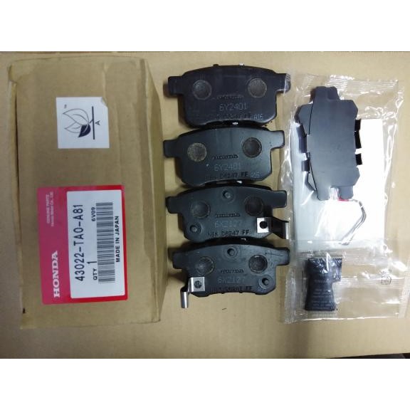 Brake Pad Belakang Honda Accord 2008 original top grade