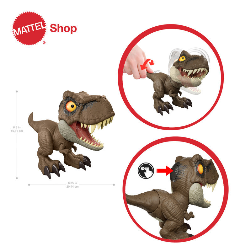 BERGARANSI TERBAIK- Jurassic World T-Rex Roar Command Talking Dinosaur Tyrannosaurus Rex - Mainan