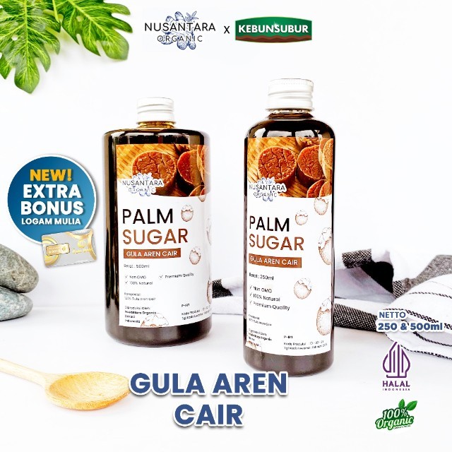 Nusantara Organic Gula Aren Organik Cair Murni Premium Syrup Asli Liquid Palm Sweetener