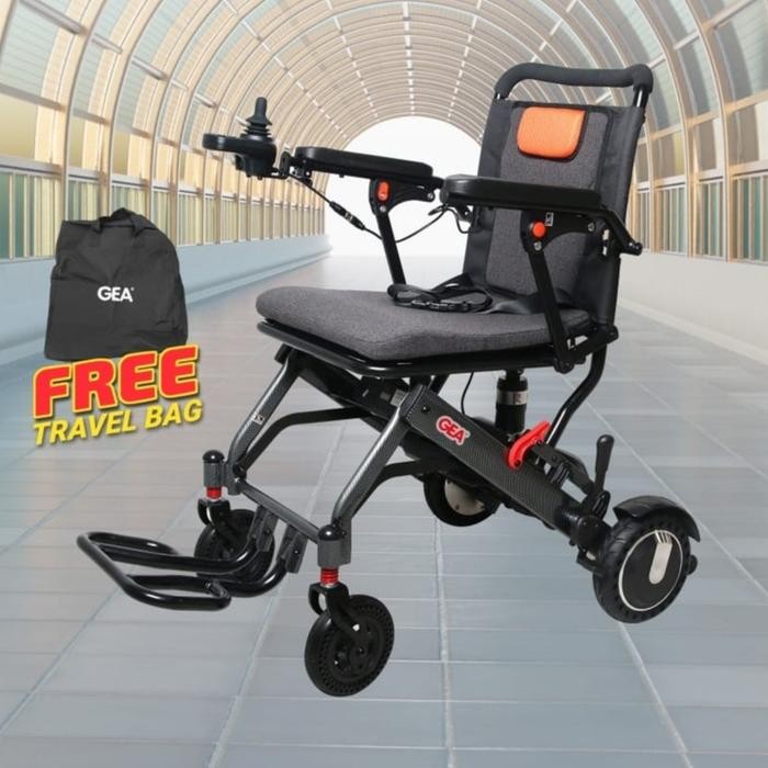 GEA GO 125 KURSI RODA ELEKTRIK ALUMUNIUM GO-125 WHEELCHAIR ELECTRIC ALUMUNIUM ALLOY FRAME GEA