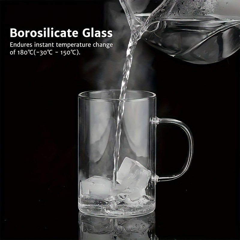 477ML Glass Cup Tea Infuser Mug Borosilicate Glass Tea Mug with Stainless Steel Infuser Home Office 