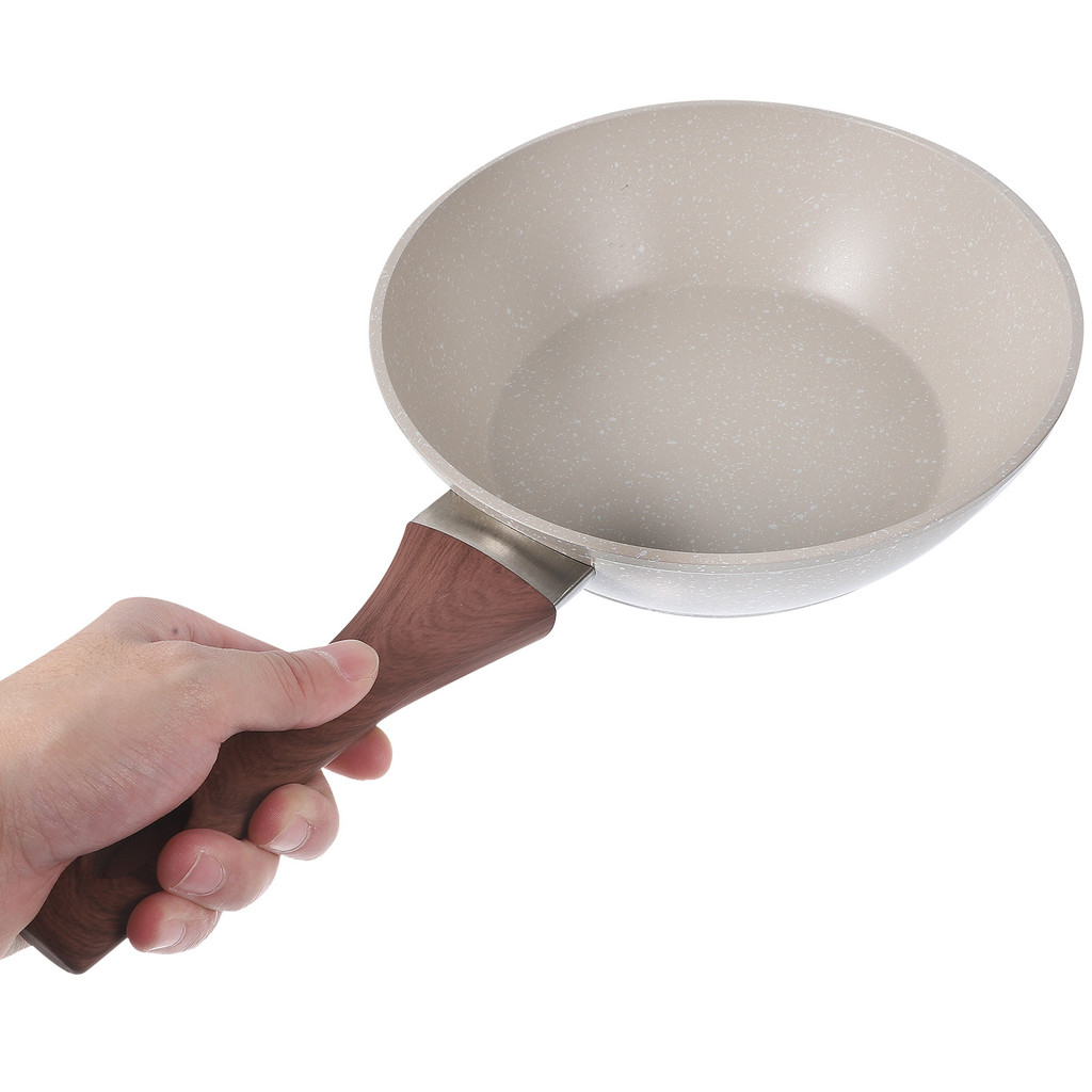 Medical Stone Frying Pan Non Stick Coating for Eggs Steaks Family Use Heat Resistant Even Heating No