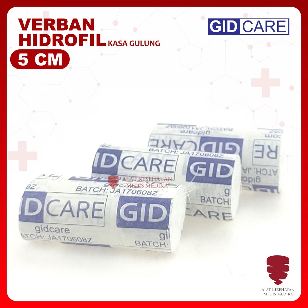 GIDCare Verban 5CM Perban Kasa Kain Penutup Luka Perlengkapan P3K