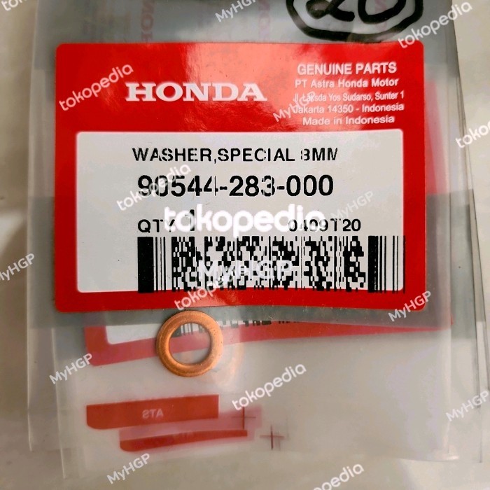 90544283000 Ring Tembaga Shock Depan Honda 8mm 90544-283-000