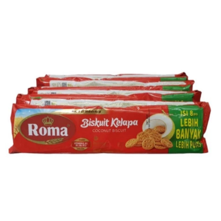 Biskuit Roma Kelapa 36gr Per Pack Isi 10 Sachet