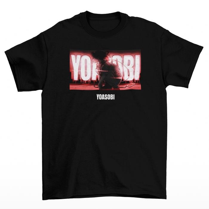 (cod) Tomoinc T-Shirt Kaos Band Jepang Yoasobi - Neon - S