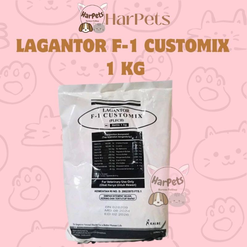 LAGANTOR F1 CUSTOMIX 1KG - Premix Penggemukan Sapi Kambing Kelinci Pedaging  Premix Sapi Kambing