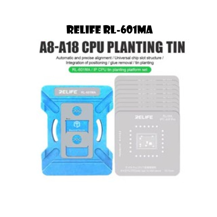 CETAKAN CPU RELIFE RL-601MA FOR CPU A8-A18 PLANTING TIN MOLD + CETAKAN IC CPU