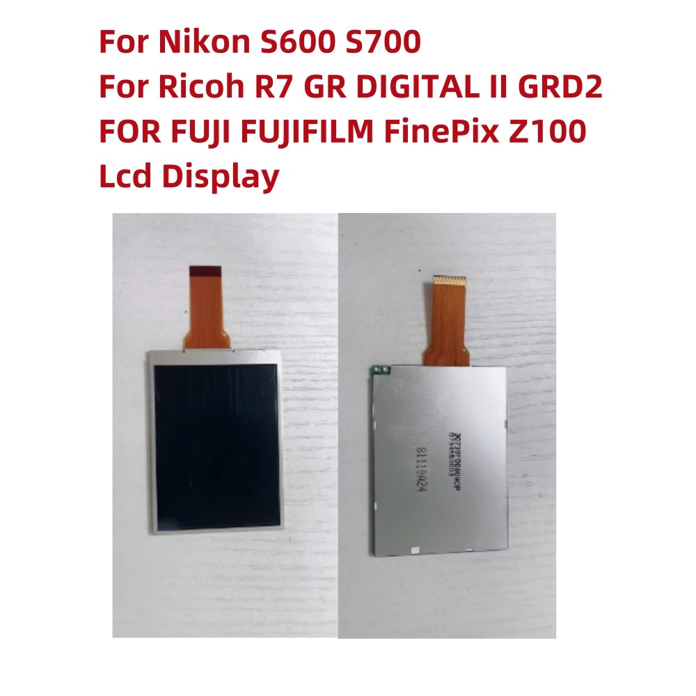 Alideao-NEW LCD Display Screen For Nikon S600 S700 Ricoh R7 GR DIGITAL II GRD2 FOR FUJI FUJIFILM Fin