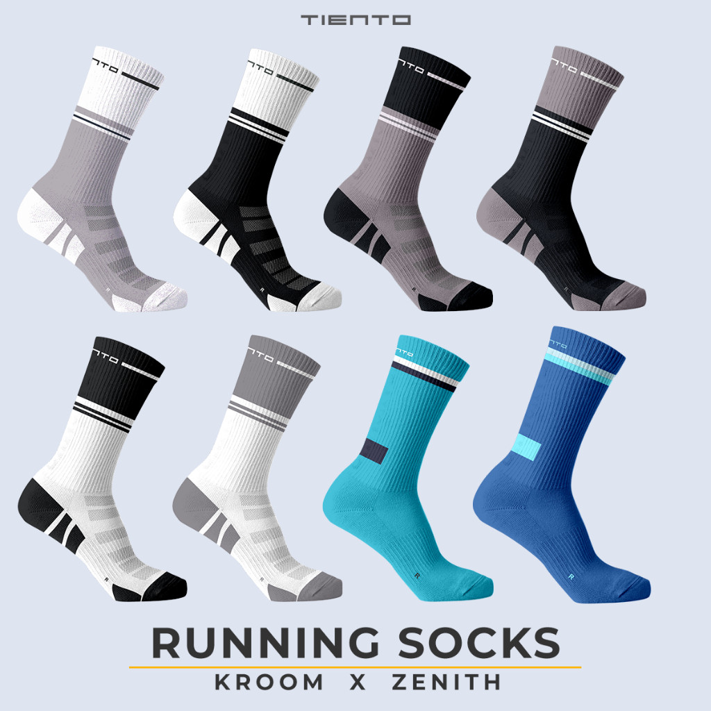 Tiento Socks Kaos Kaki Olahraga Pria Wanita Futsal Running Fitness