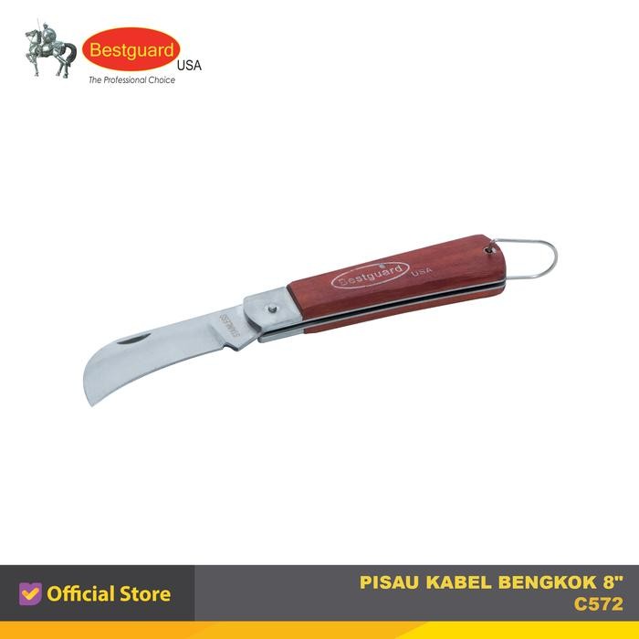 [ OLVERA  ]  PISAU KABEL BENGKOK 8" BESTGUARD