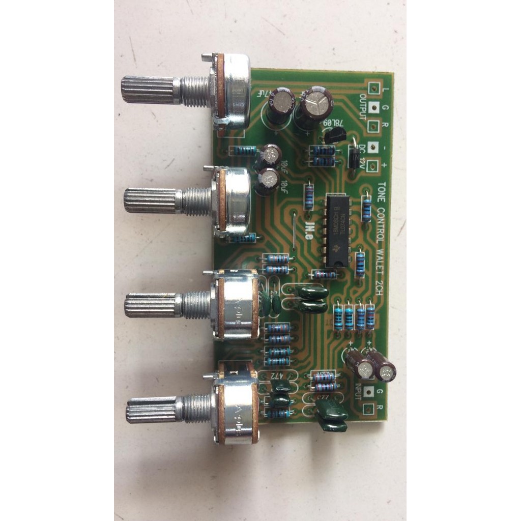 KIT TONE CONTROL AMPLI WALET 2CH/ STEREO 4 POTENSIO (doravertia)