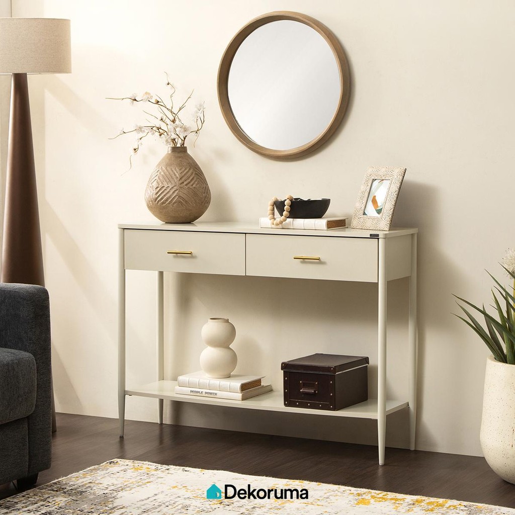 Dekoruma NEZU Meja Konsol / Meja Cabinet / Meja Buffet Konsol - Beige