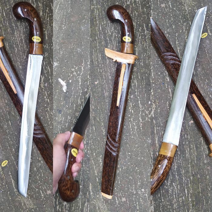 RM STORE Golok Kerja Berkebun Baja Per 40 cm Gagang Kuat Kayu Super 01