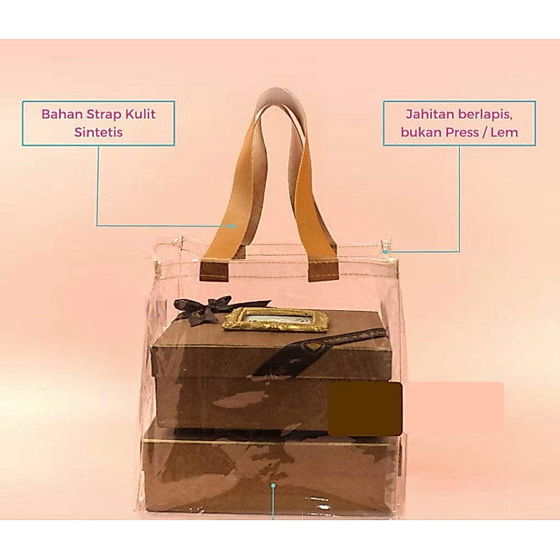 Tas Hampers Mika Cantik / Tas Mika Custom Bahan Tebal 0.4mm
