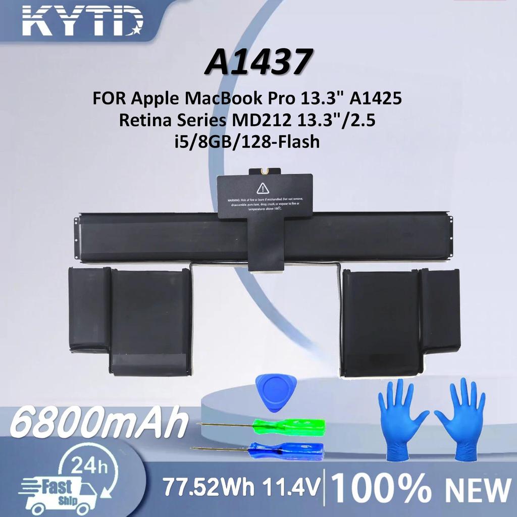 KYTD 77.52WH 11.4V A1437 Laptop Battery For Apple MacBook Pro 13.3" A1425 Retina Series MD212 13.3"/