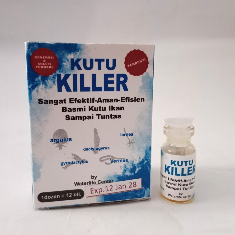 Obat Kutu Ikan KutuKiller Ampuh Basmi Kutu Ikan Koi dan Koki