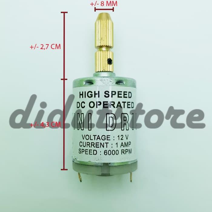 Dinamo Mini Drill / Bor PCB 12V