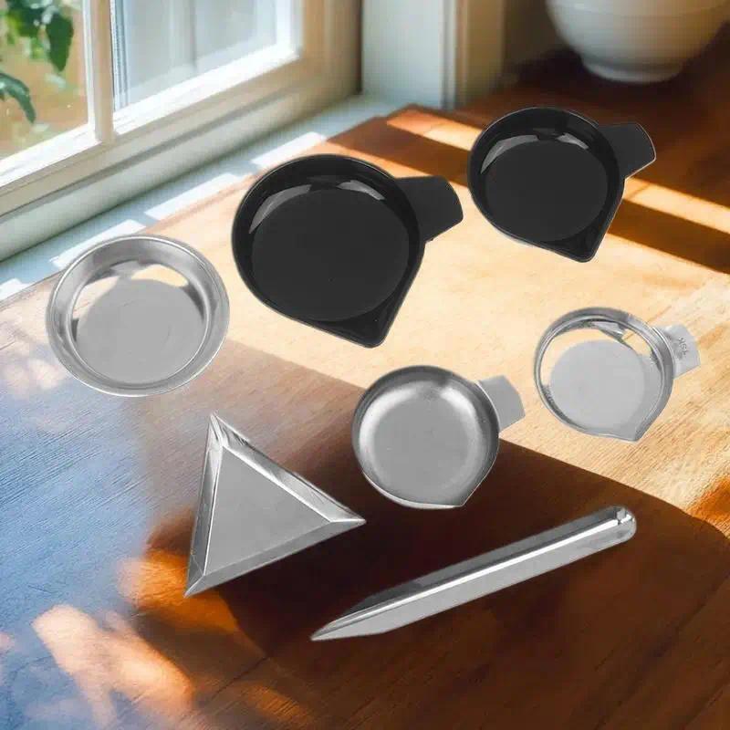 Precision Weighing Pan Set for Liquids, Powders, Diamonds, and Gemstones