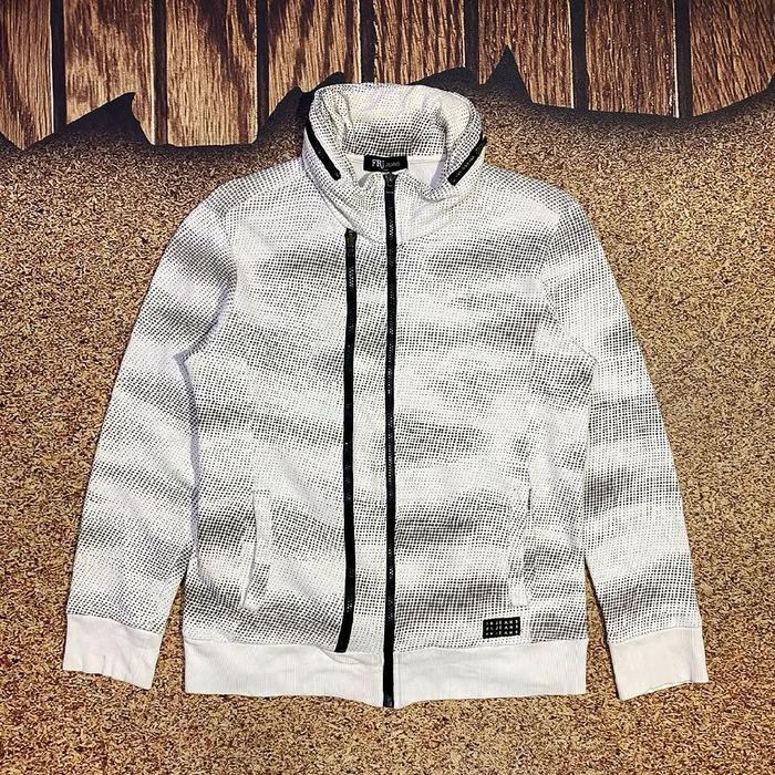 jaket sweater pria FRJ JEANS motir  f sweater jemper casual hoodie bisa di lipat casual murah bagus 
