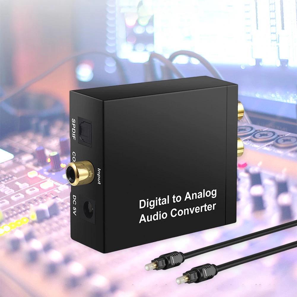 192KHz Digital To Analog Audio Converter Digital Coaxial SPDIF To Analog RCA 3.5mm Jack Optical To 3