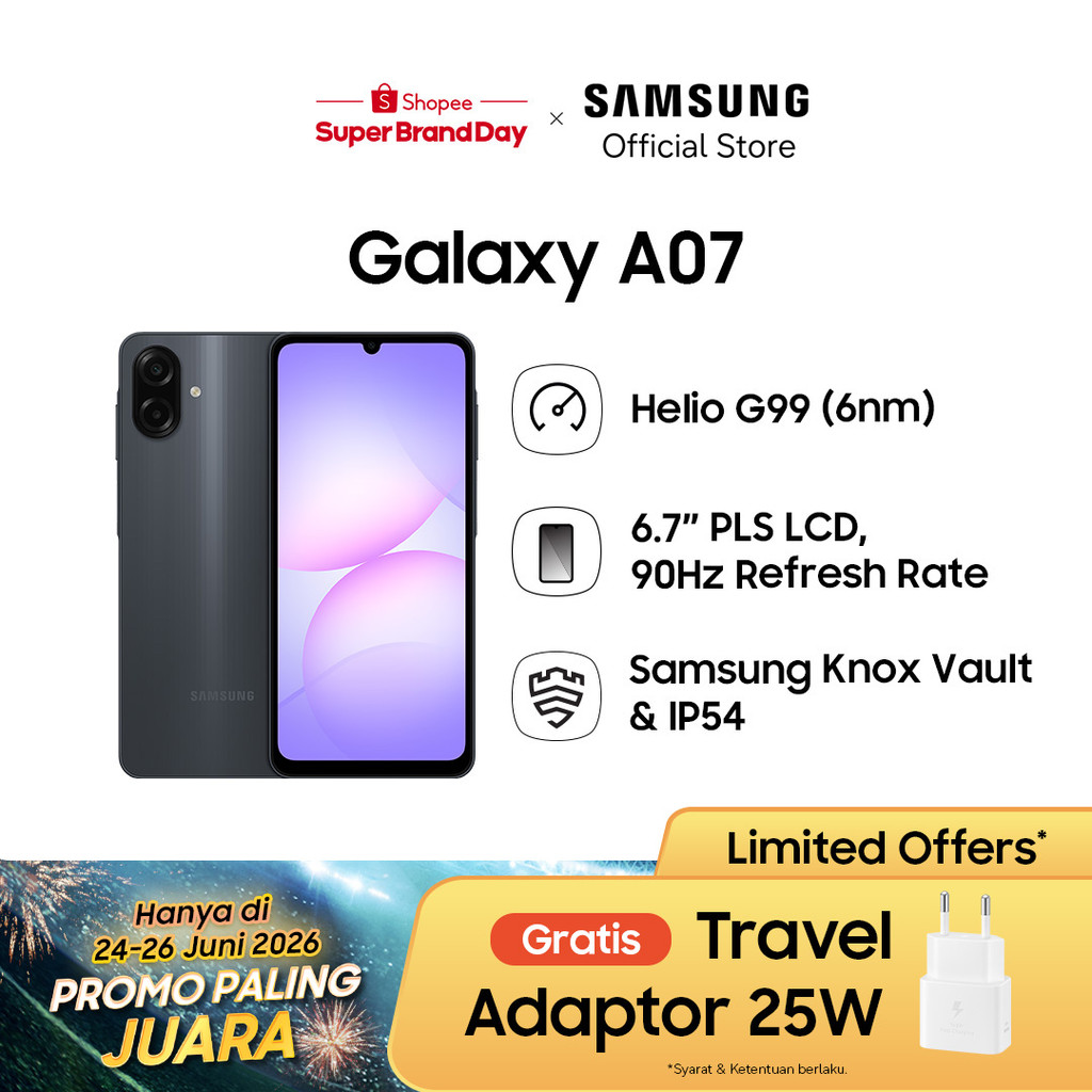 Samsung Galaxy A07 4/128GB - Black