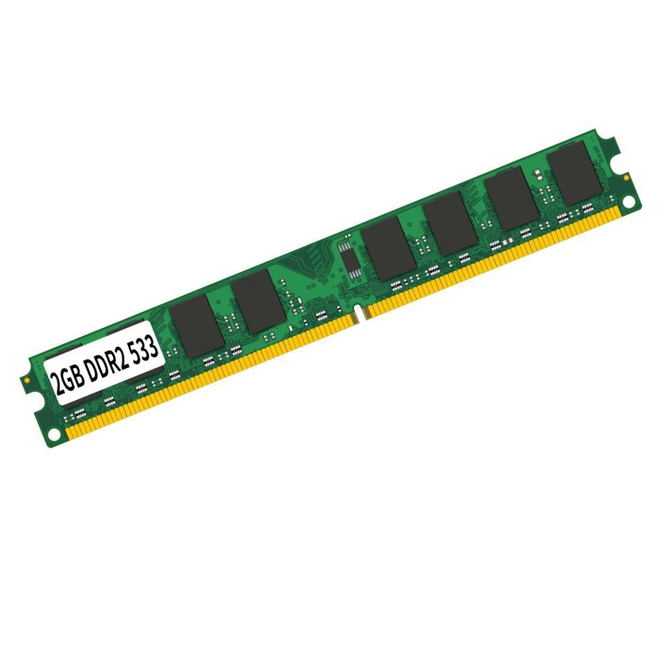 For Desktop Computer Memoria Module PC Memory Ram PC4200 DDR2 533MHz 1.8V 240PIN 2GB DIMM Non-ECC De
