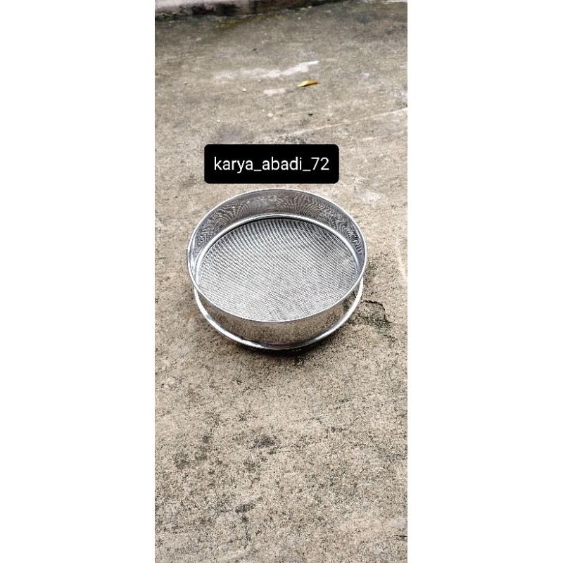 Sieve test mesh 60 Sieve ayakan stainless mesh 60 diamter 20 cm     Berkualitas
