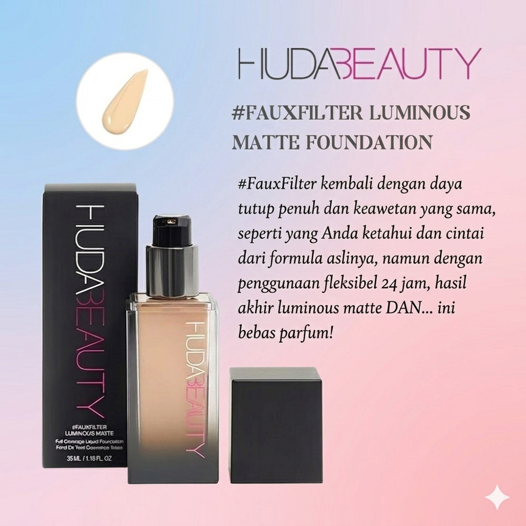 Huda Beauty - FauxFilter Luminous Matte Foundation 35ML