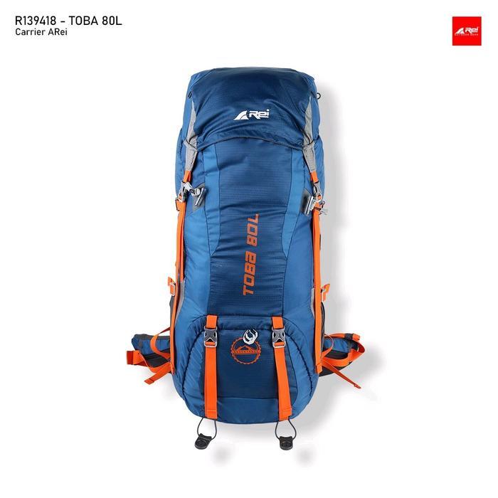 CARRIER TOBA 80L AREI OUTDOOR ORIGINAL TAS GUNUNG REI TOBA  80L - navy