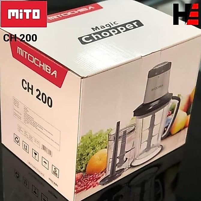 Set- Mito Food Chopper Blender Mitochiba Ch200 Penggiling Bumbu Dan Daging
