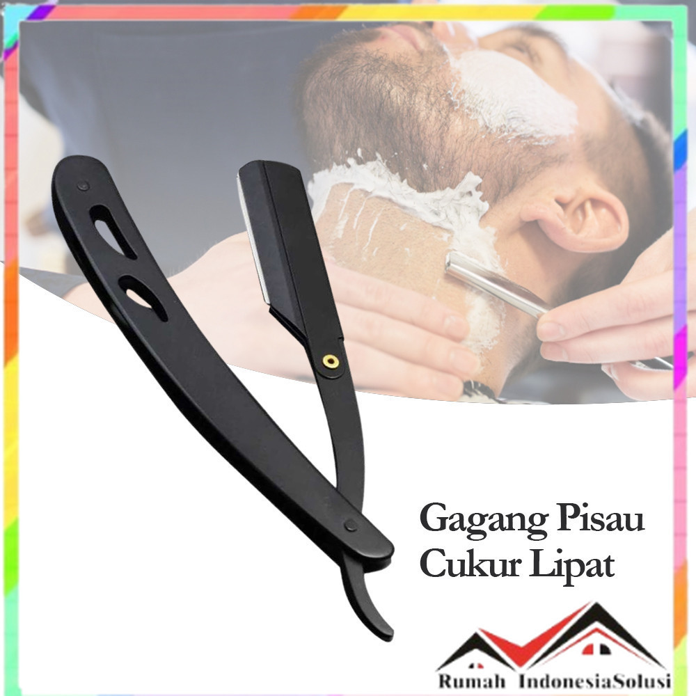 

- KNIFEZER Gagang Pisau Cukur Lipat Barber Razor Shaving Knife - YT-JAD -
