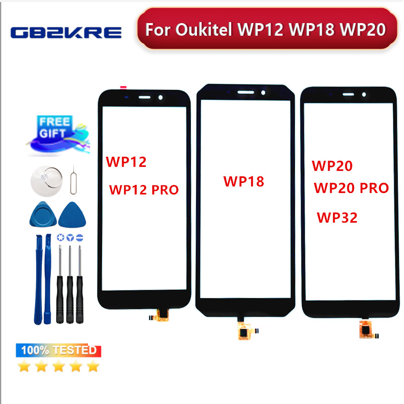 New Tou  Screen gitizer Assembly For Oukitel WP12 WP12 PRO WP20,wp20Pro WP18 , WP32 Panel Replacemen