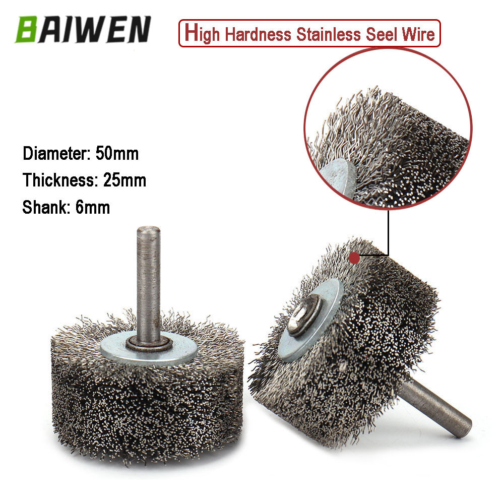 50x25mm Steel Wire Wheel Brush Dremel Rotary Tools for Drill Dremel Tools Metal Rust Removal Polishi