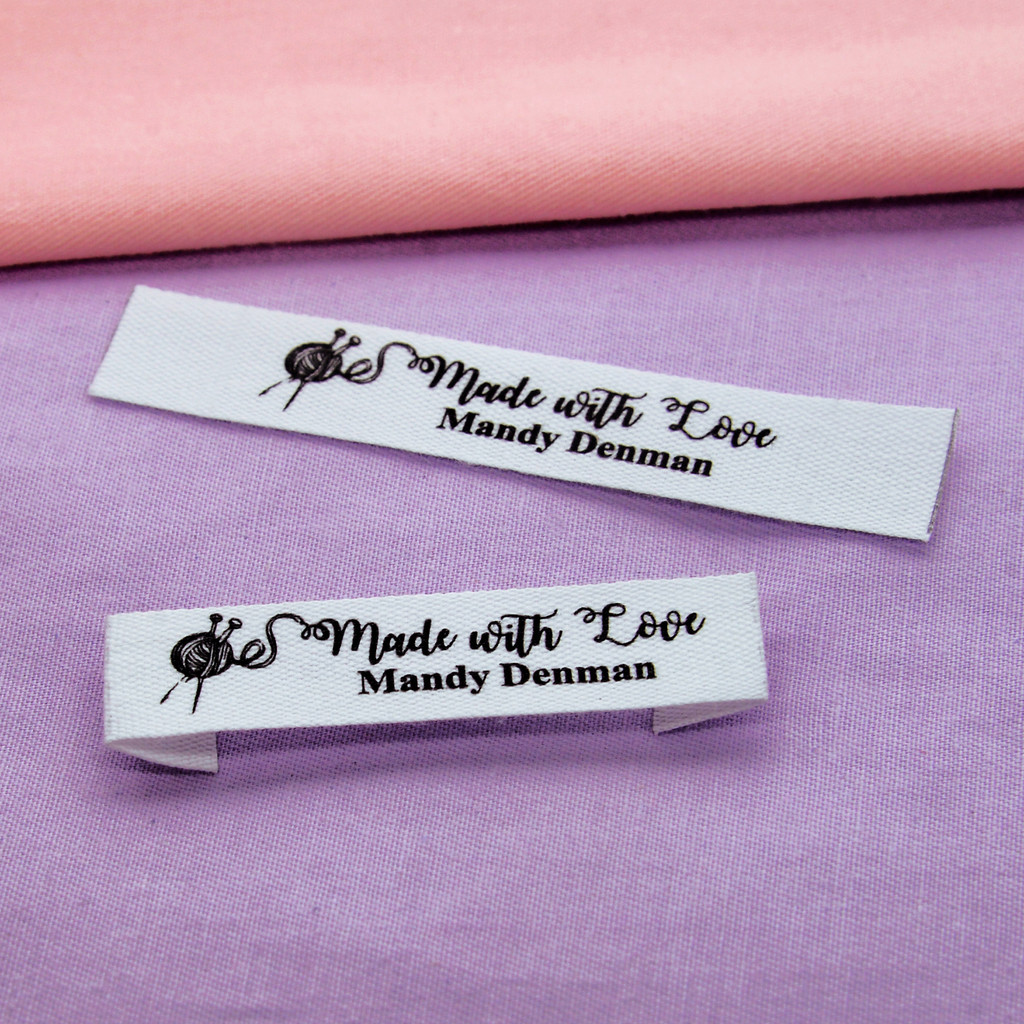 

Custom Sewing Labels - Personalized Brand , Organic Cotton Ribbon Labels , Logo or Text, Sewing Labels（FR014)
