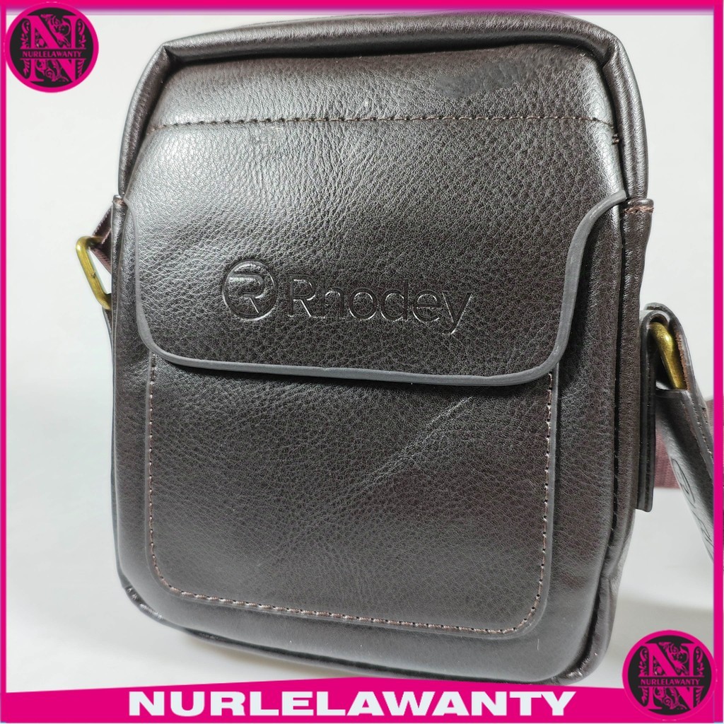 

- Rhodey Tas Selempang Pria Messenger Shoulder Bag PU Leather - 6331 -