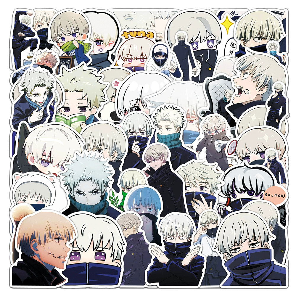 

10/30/50pcs Anime Jujutsu Kaisen Inumaki Toge Stickers Waterproof Graffiti DIY Laptop Diary Phone Cool Cartoon Decals Decoration