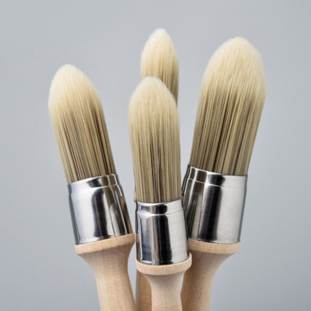 

Gap brush Paint Brush Wooden handle Thick bristles Round head brush Apply evenly Chemical fiber Wall Brushing Tools Ash Removal