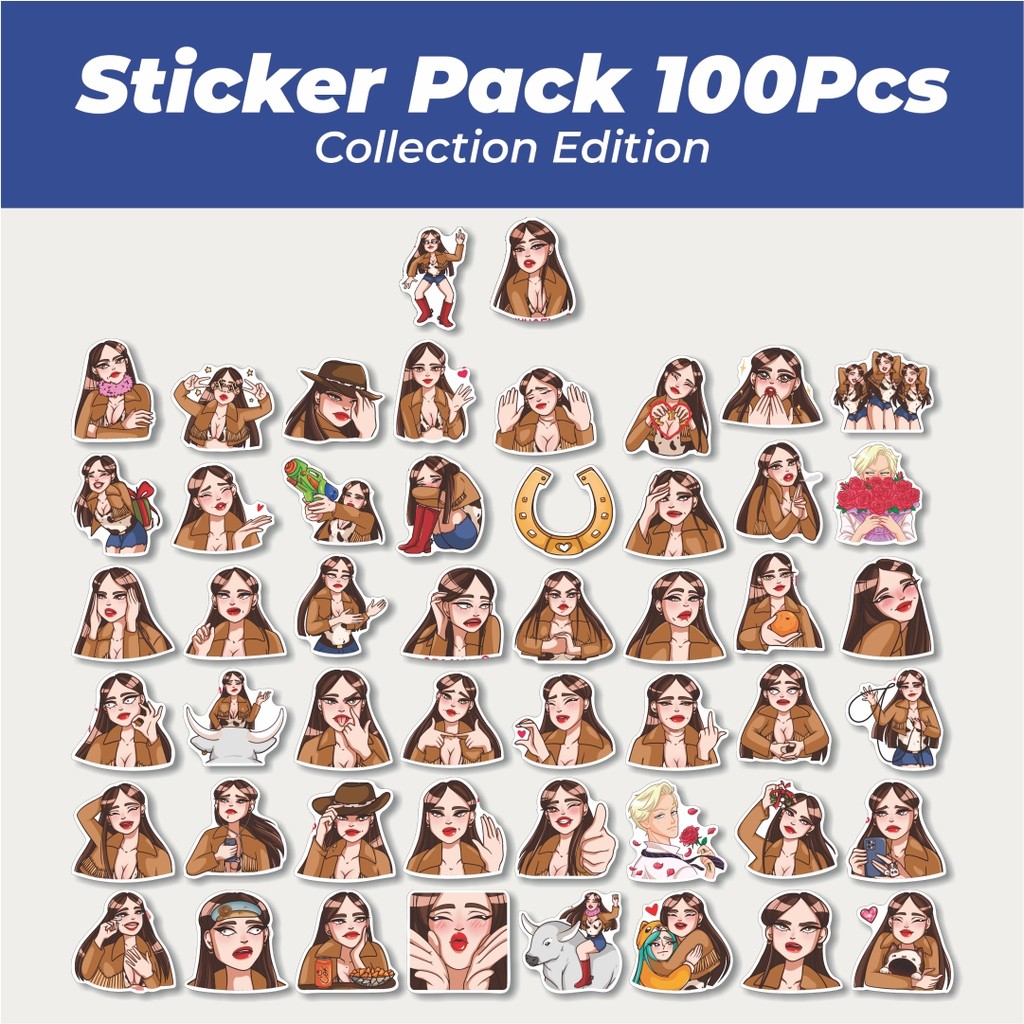 

Hot Stiker Beautiful Girls Nancy Lucu Anti Air Stikers Berperekat Waterproof Sticker Decal Buat Motor Helm Buku Journal Koper Casing HP Laptop Botol Minum