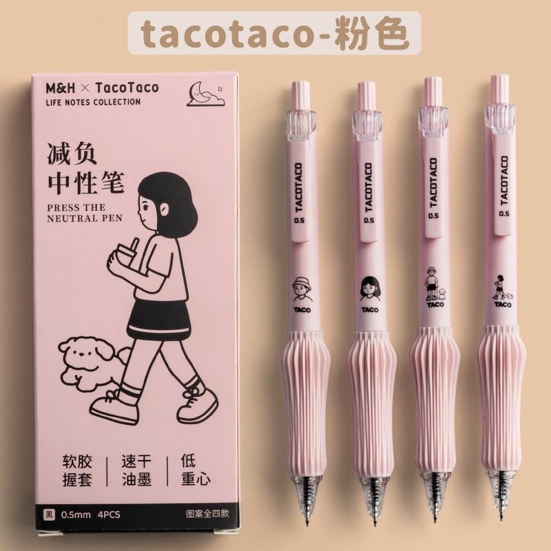 

Press Pen Ballpoint TACO TACO Nyaman Dipakai 1 Pcs Warna Hitam Pulpen Lucu Cetek Craftycharm