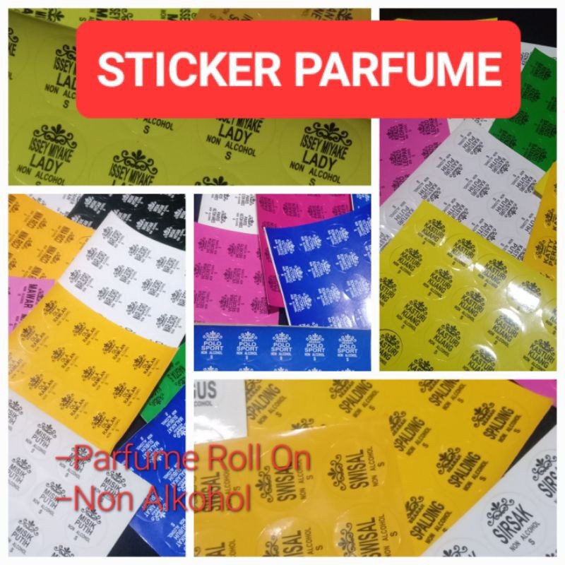 

STICKER BULAT MINIMAL ORDER 10 LEMBAR/ STICKER PARFUM STICKER PARFUM ROLL ON NON-ALKOHOL