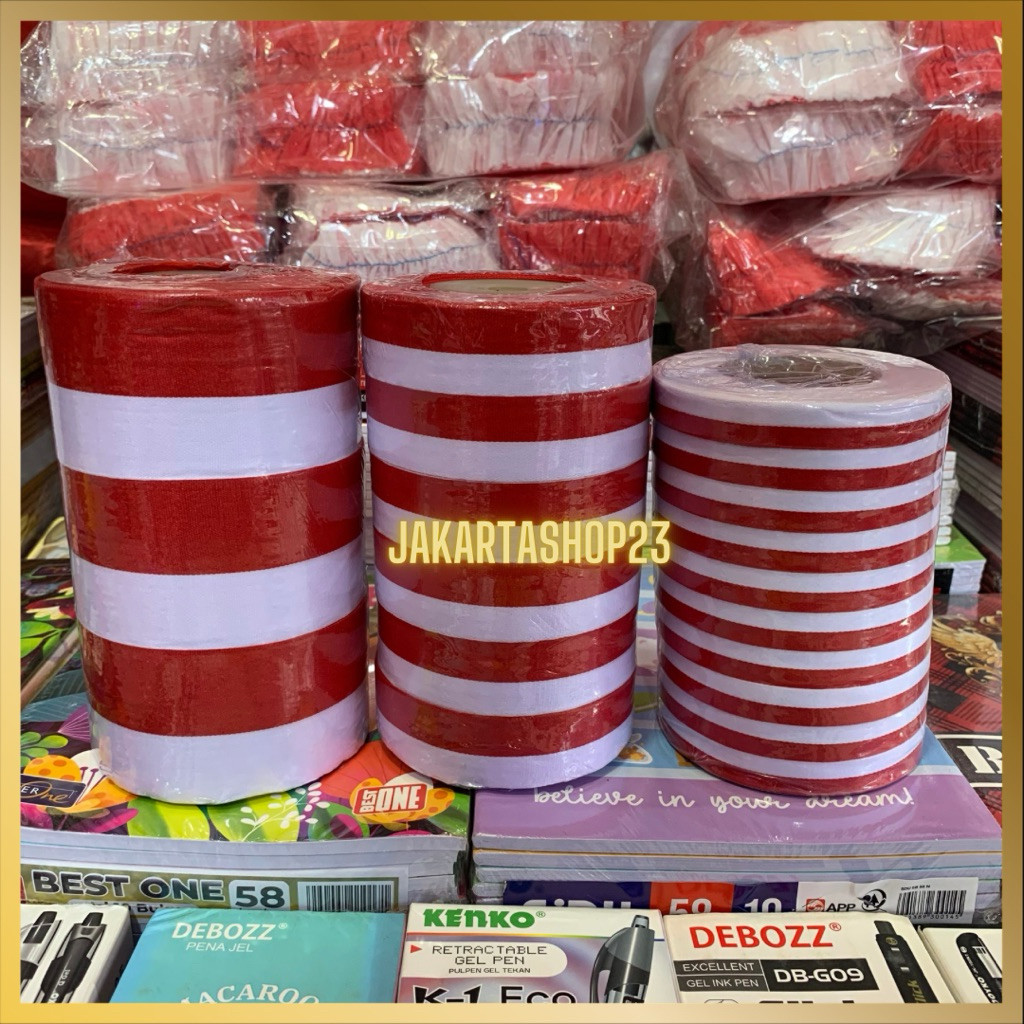 

1 SLOP Pita Bendera Merah Putih Pita kado untuk Agustusan momen kemerdekaan Indonesia