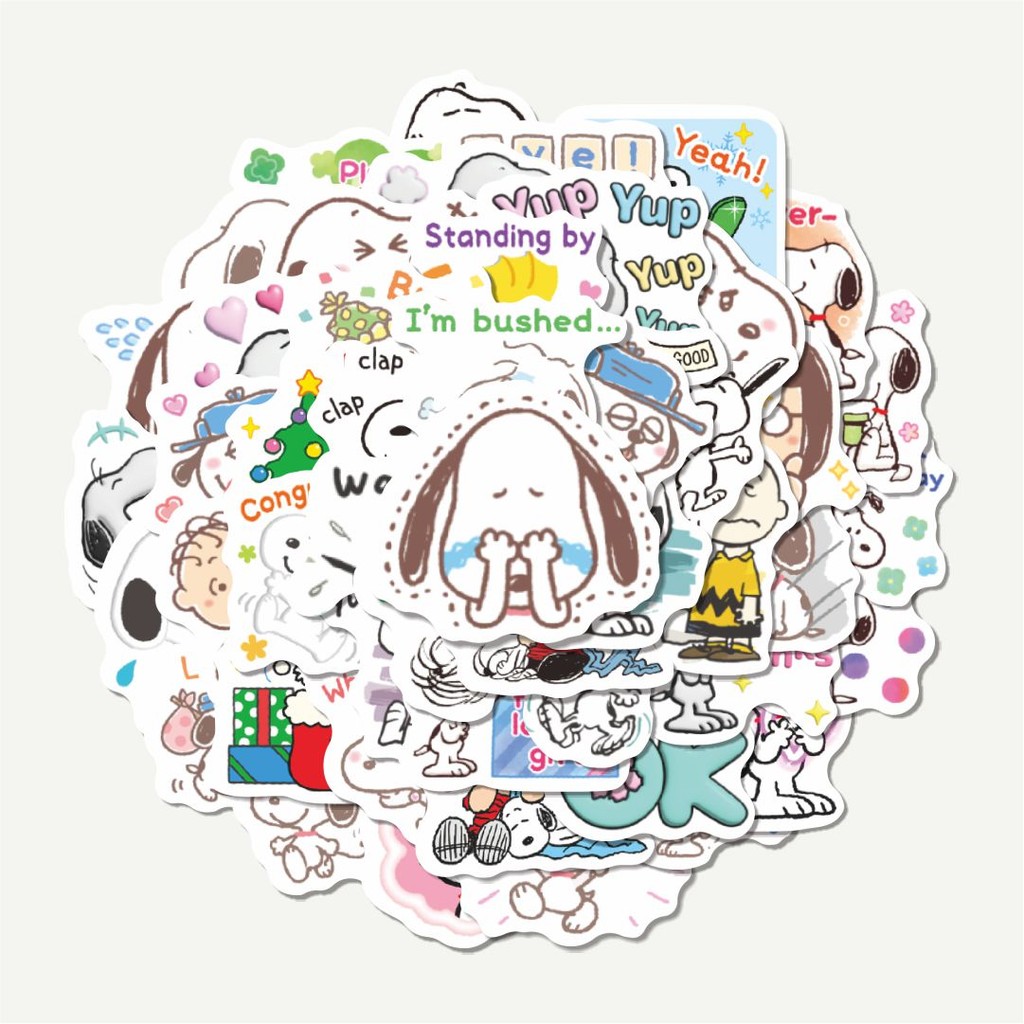 

Sticker Pack Stiker Kartun Snoopy V13 | Sticker TUMBLR | Stiker LAPTOP KOPER HELM