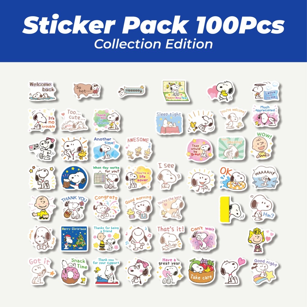 

Hot Stiker Kartun Snoopy V23 Lucu Anti Air Stikers Berperekat Waterproof Sticker Decal Buat Motor Helm Buku Journal Koper Casing HP Laptop Botol Minum