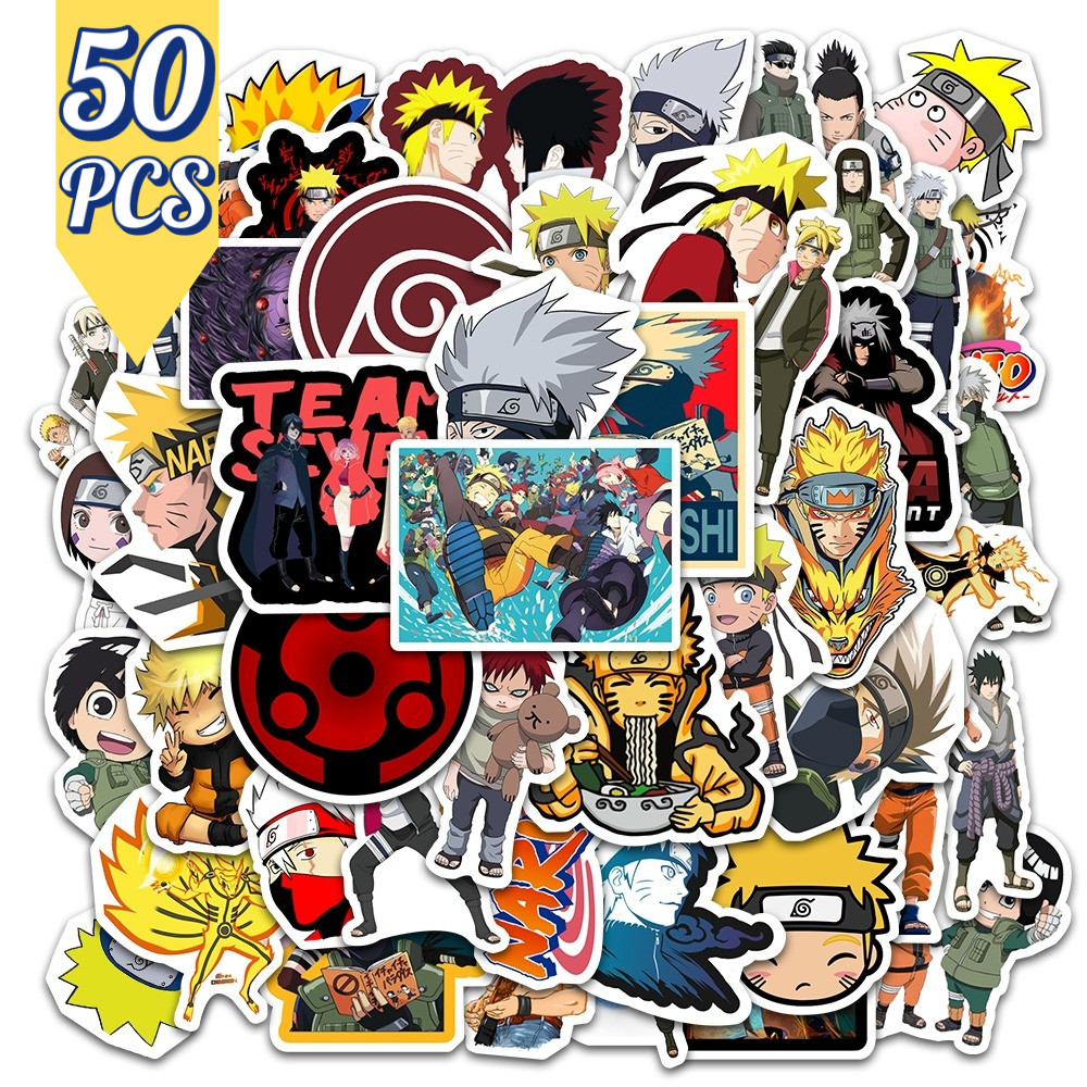 

Sticker Pack 50 PCS I Hot naruto Stiker animasi Jepang kartun Anti Air Stikers Berperekat Waterproof sticker decal buat Motor Helm Buku Journal Koper Casing HP Laptop Botol Minum
