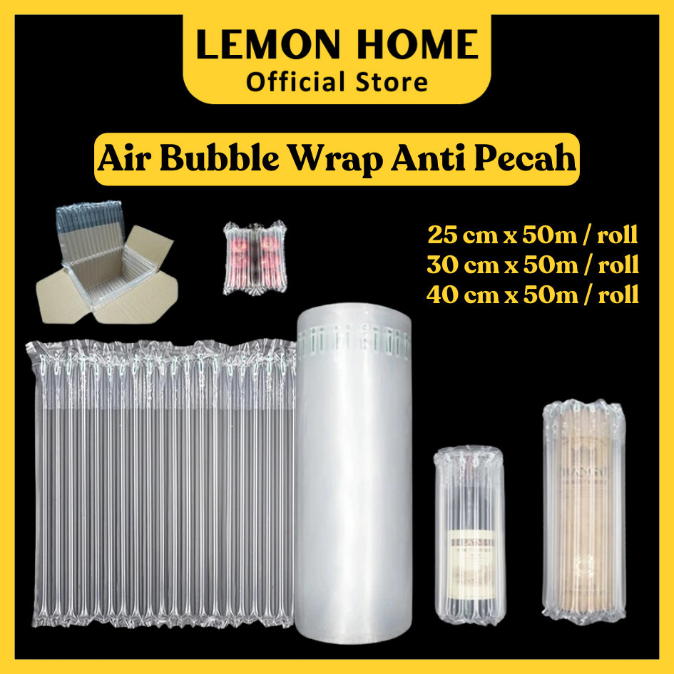 

Lemon Home ⭐Garansi 1 Tahun⭐ 50M Air Bubble Wrap Anti Pecah Inflatable Bag Plastik Air Bag Roll Cushion Packing Bubble Wrap Packing Inflatable Bubble Wrap Inflatable Roll Extra Bubble Packing Air Bag Cushion LH