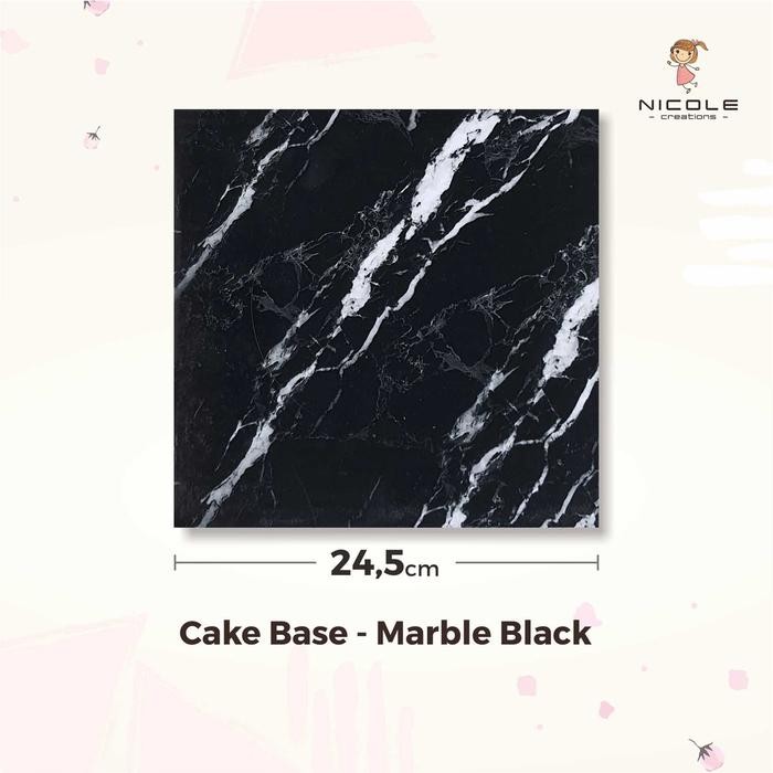 

Cake Base/Tatakan Kue/Alas Kue Marble 25 cm by Nicole Creation Jakarta - Marble Black