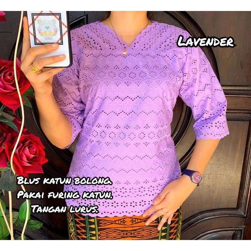 ZRDW  BLUS KATUN BOLONG PUTIH HITAM