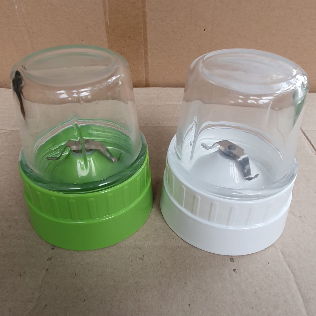 Blender Miyako Universal RRT Coper Bumbu Kecil Kering Set Putih / Hijau